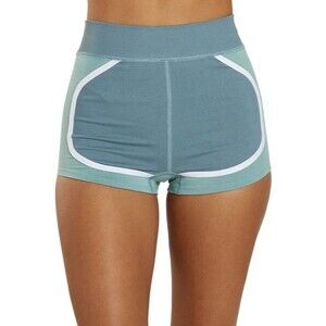 Free People FP Movement Womens XS/S There You Go Run Shorts Blue Teal White NEW